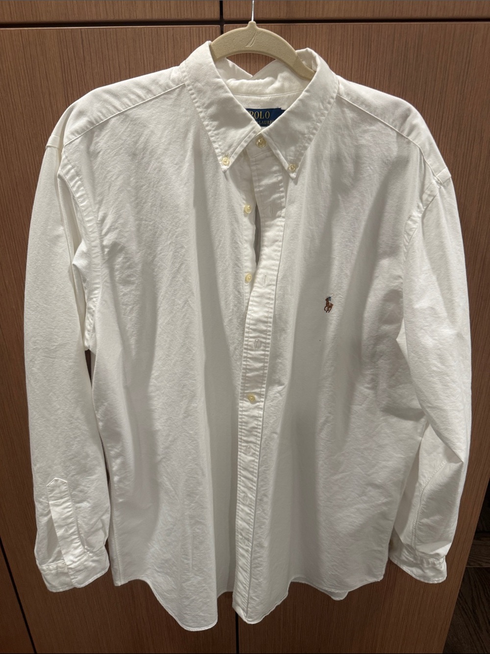Polo by Ralph Lauren White Button-Down Oxford Shirt with Embroidered Pony